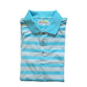 Golf Polo Links Edition Titanium Mens XL Blue Short Sleeve Shirt